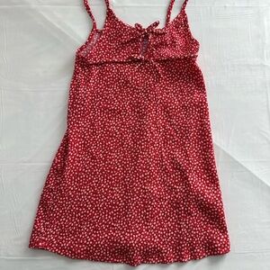 Zara Cherry Red Dress with White Dots